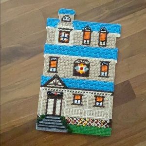 Needlepoint VINTAGE house art